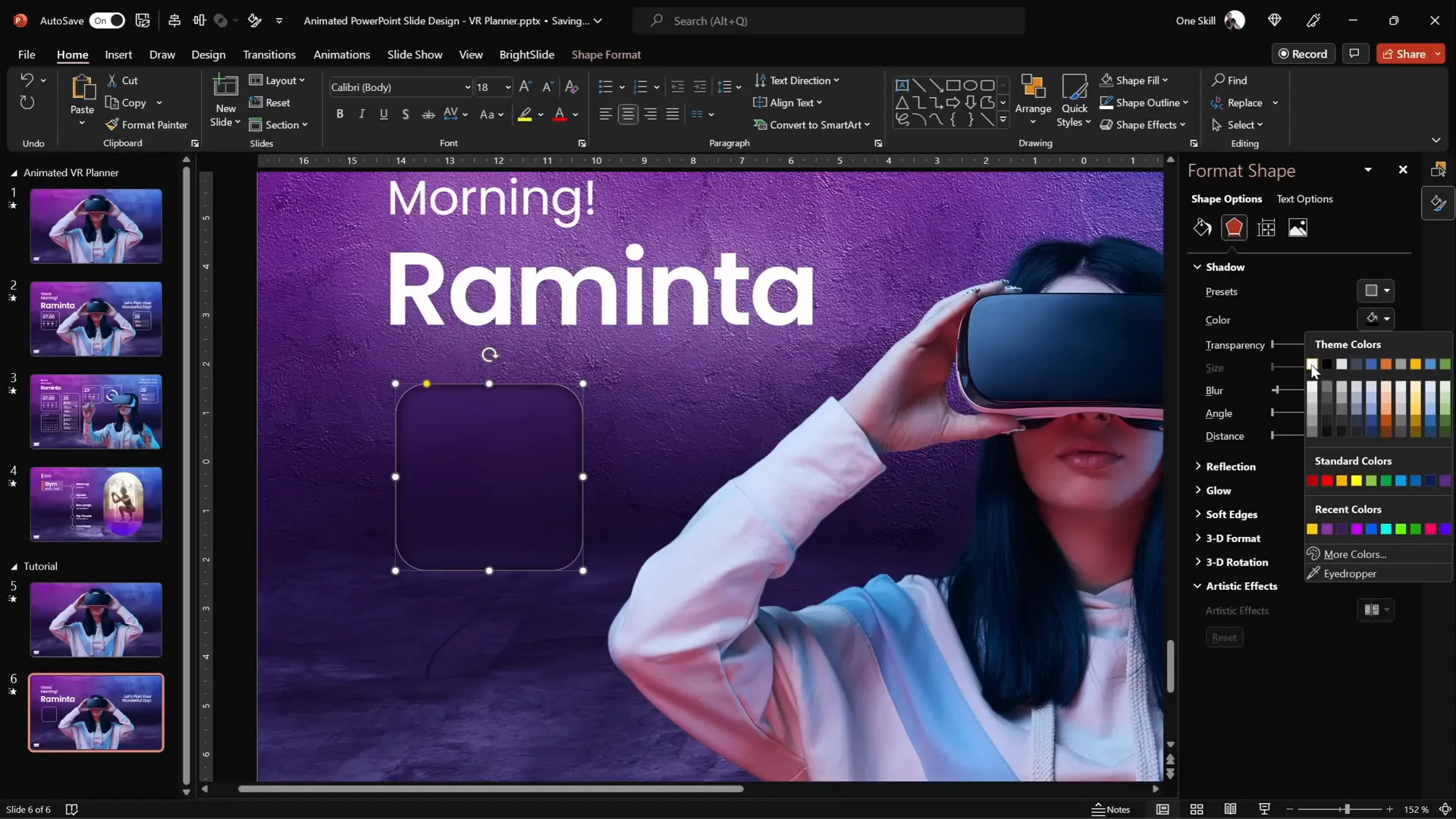 Rounded rectangle widget with blurred background fill and frosty shadow