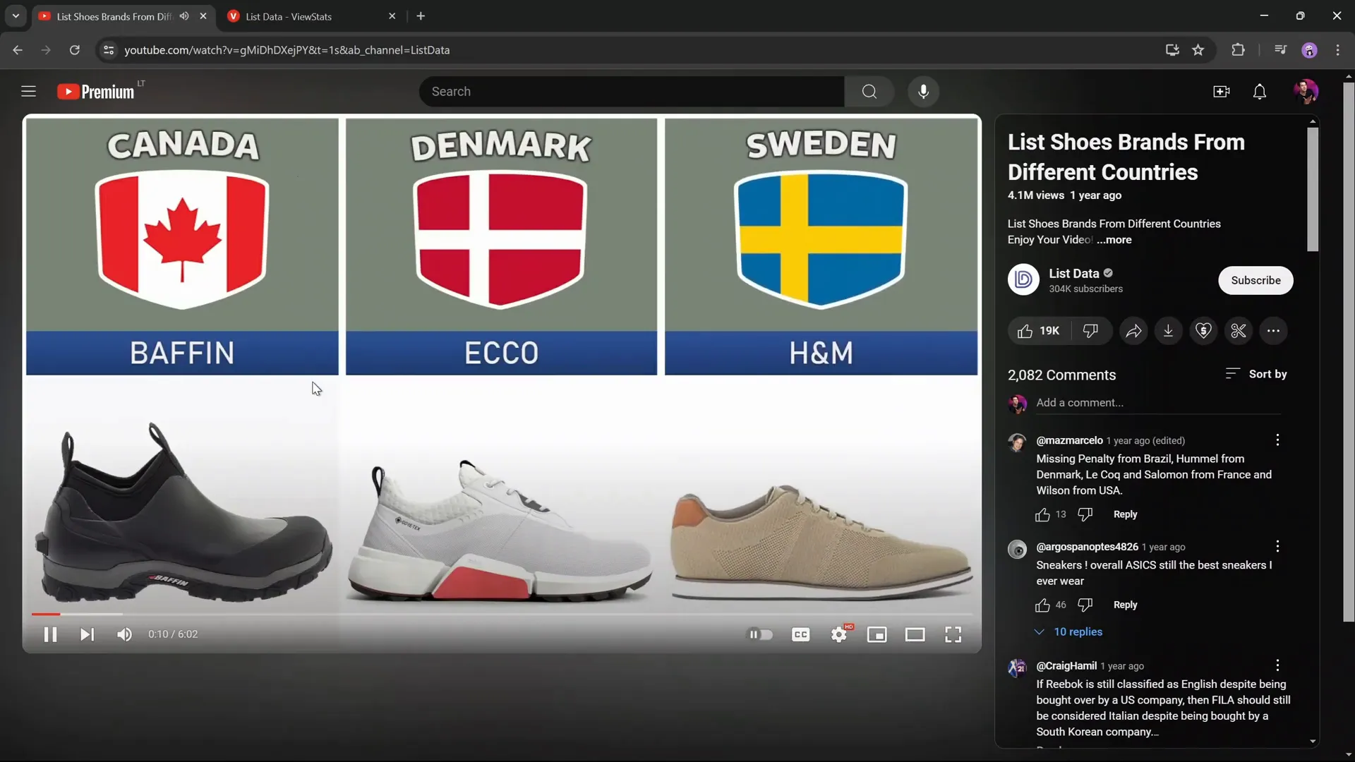 Example video frame showing three columns of animated content