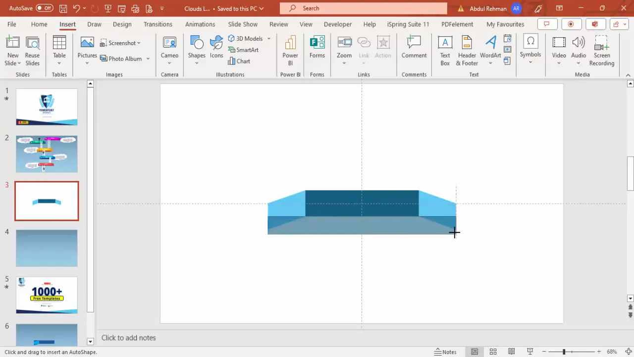 Adding a rectangle behind platforms for 3D effect