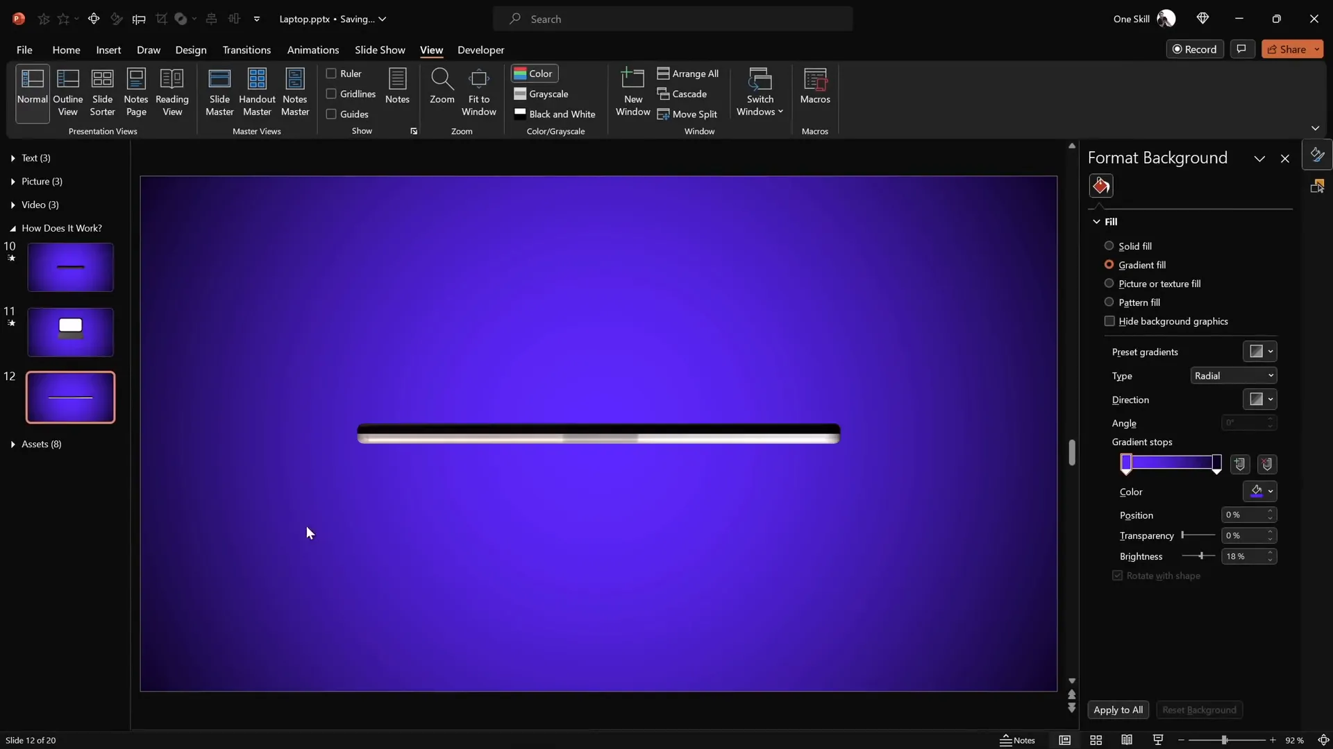 Closed laptop with photo elements