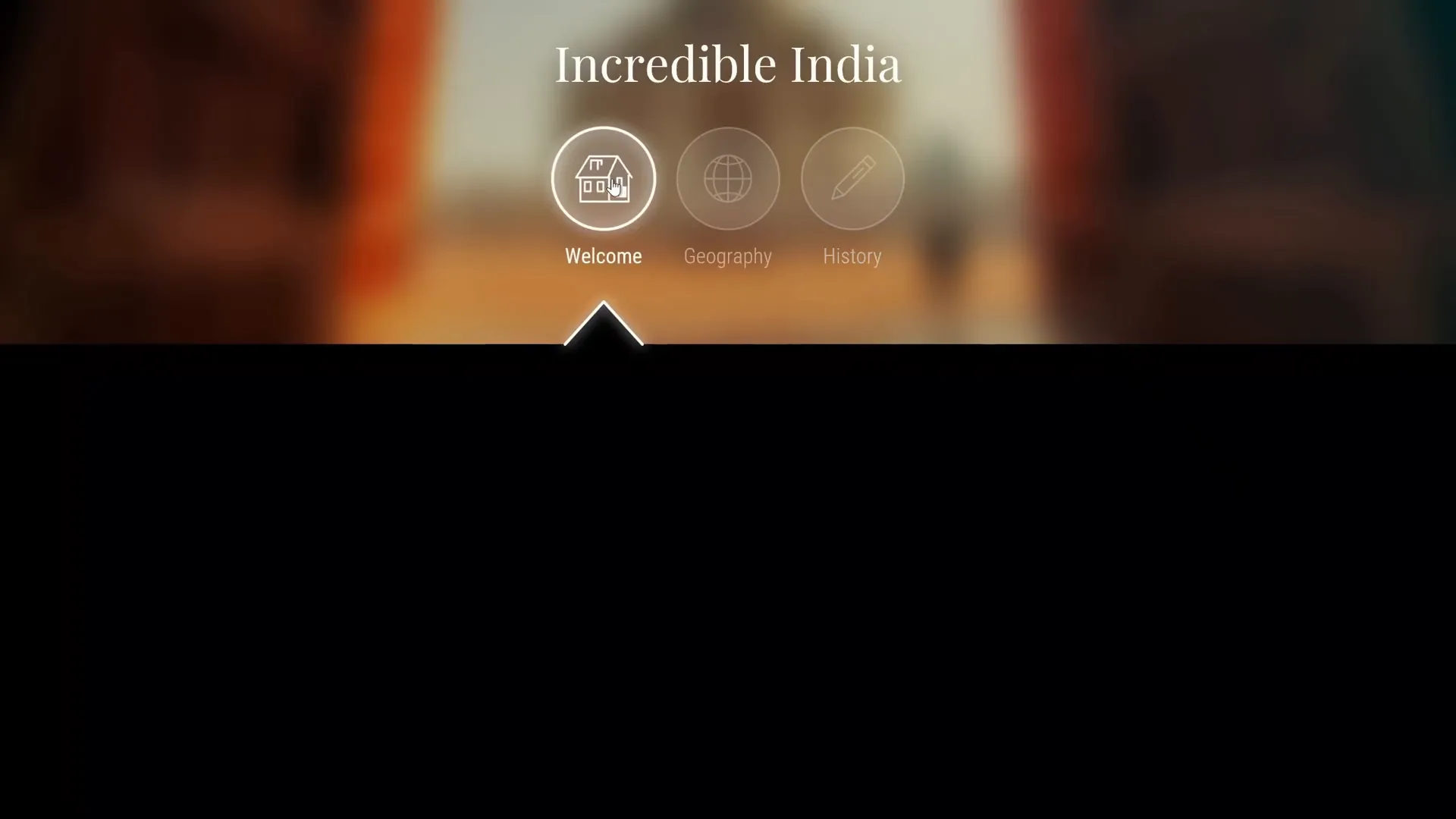 Final interactive presentation with clickable animated icons in action