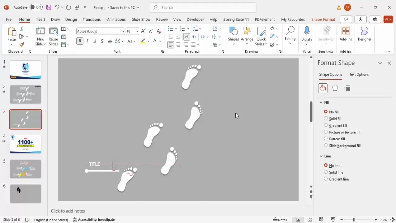 Adding text boxes for step title and details