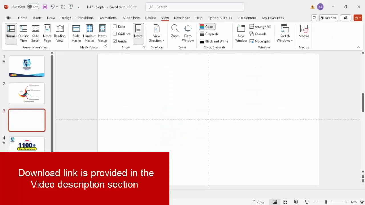 Enabling guides in PowerPoint for alignment