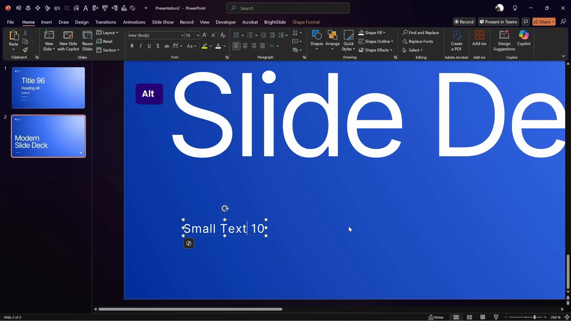 Custom footer design with multiple text boxes and separator line