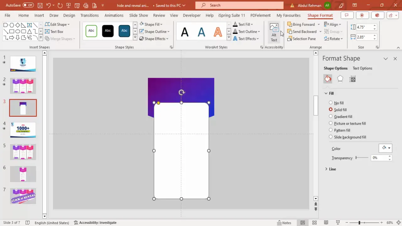 Adding and styling rounded corner rectangles