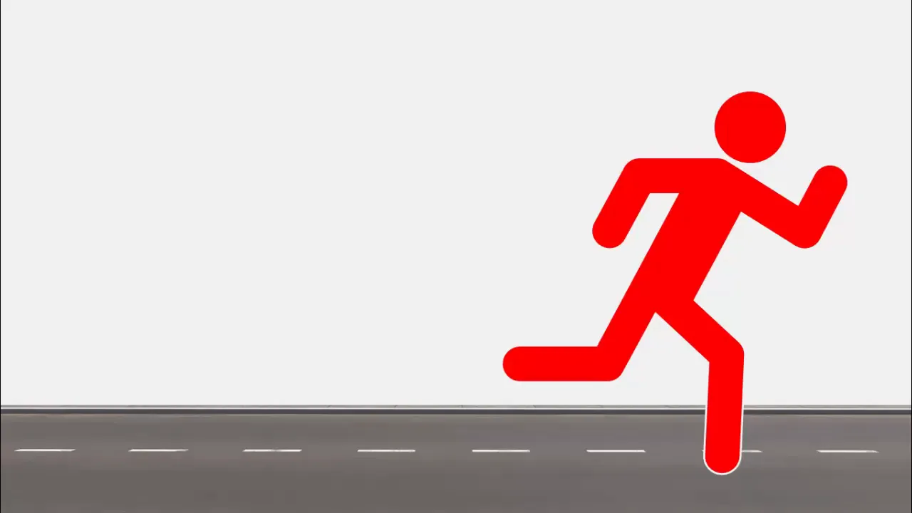 Starting point: Running icon for race infographic