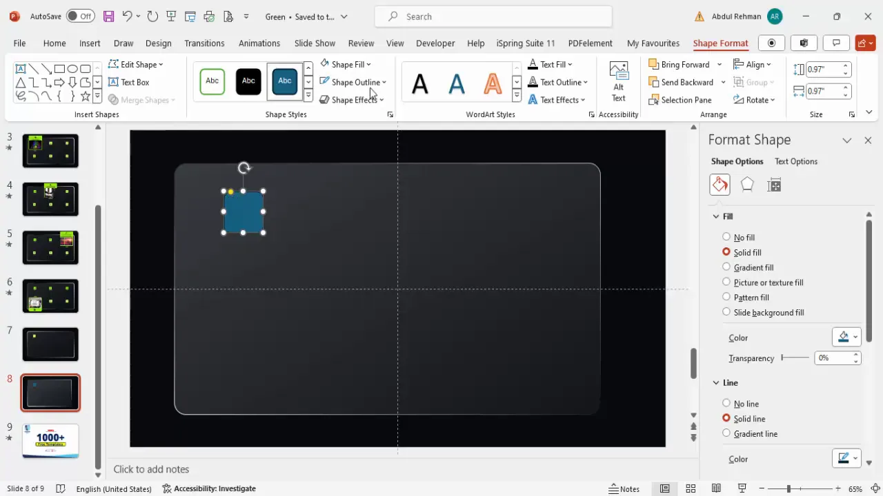 Adding icons and labels for menu options