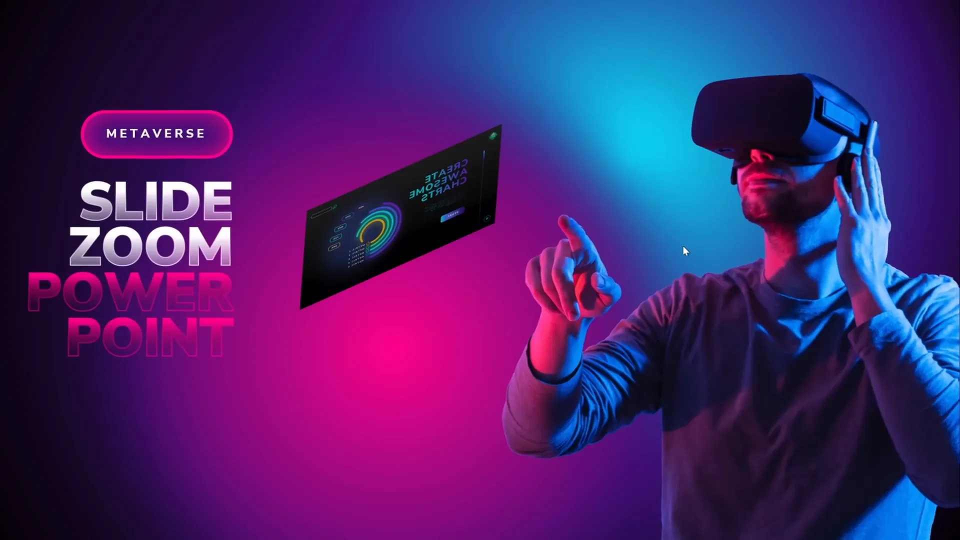 Subtle floating animation on VR glasses image