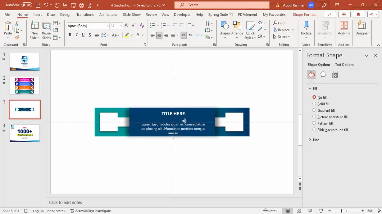 Adding title and detailed text to option box