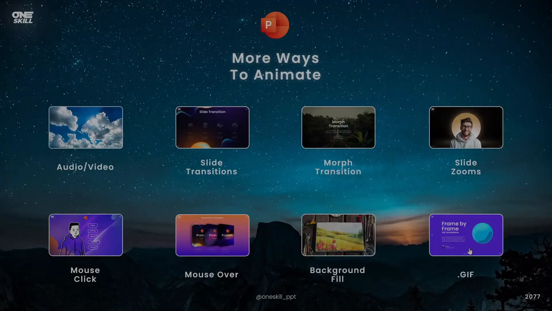 End of PowerPoint animation mastery course preview