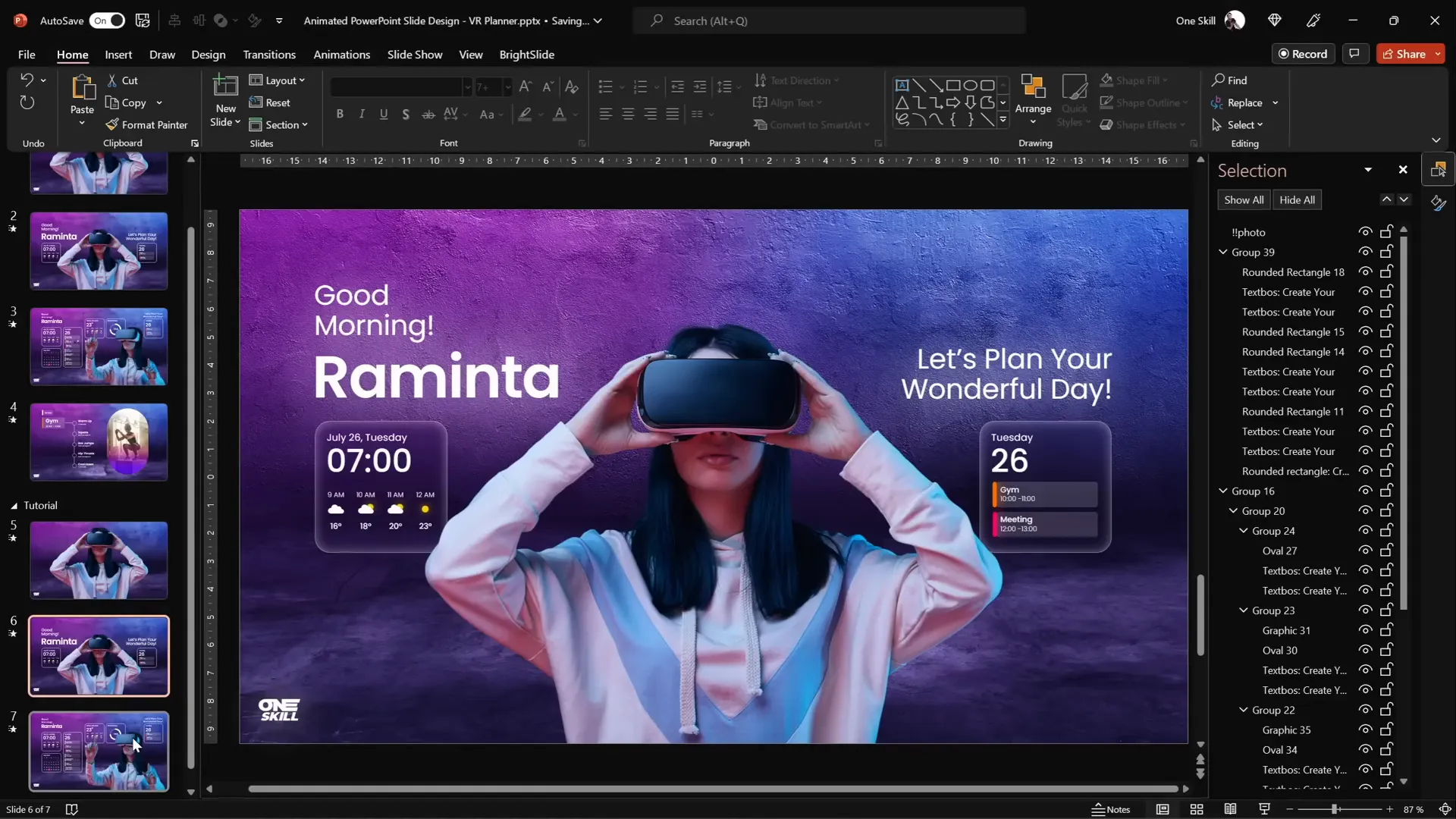 Photo morphing enabled by naming photos with double exclamation marks