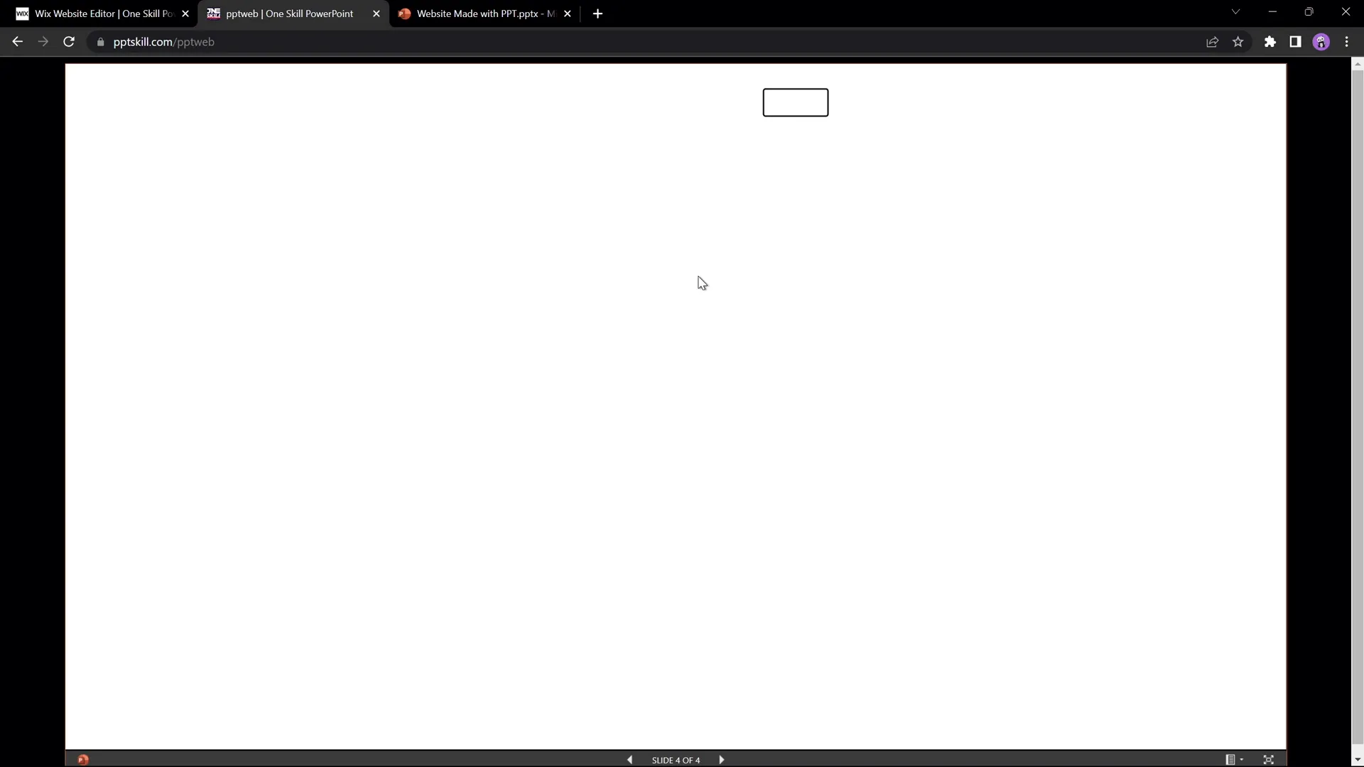 Example of transition issue between non-adjacent slides in PowerPoint website