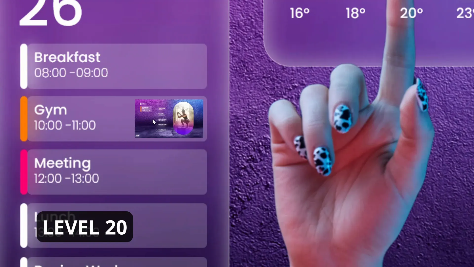Level 20 Slide Zoom with enhanced animation effects