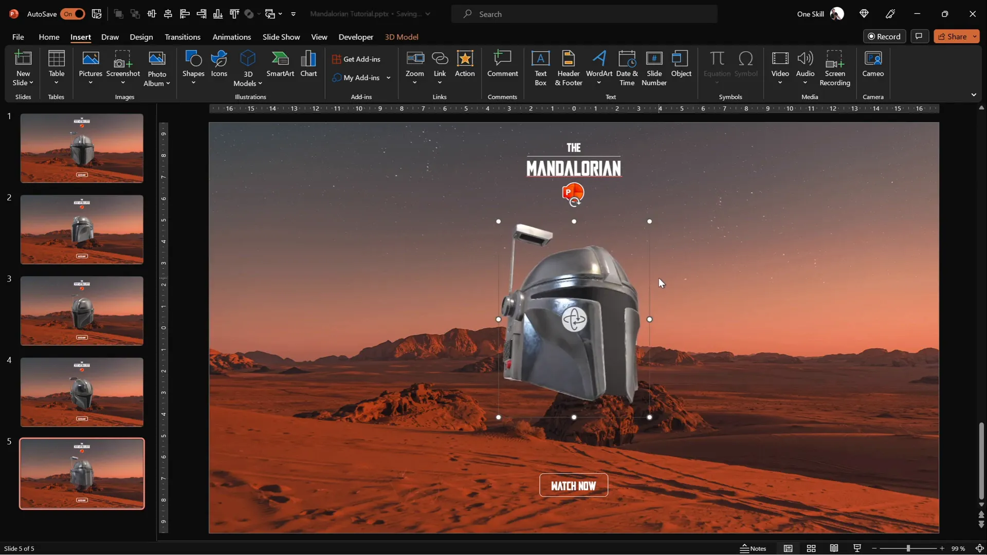 Multiple slides with helmet facing different directions