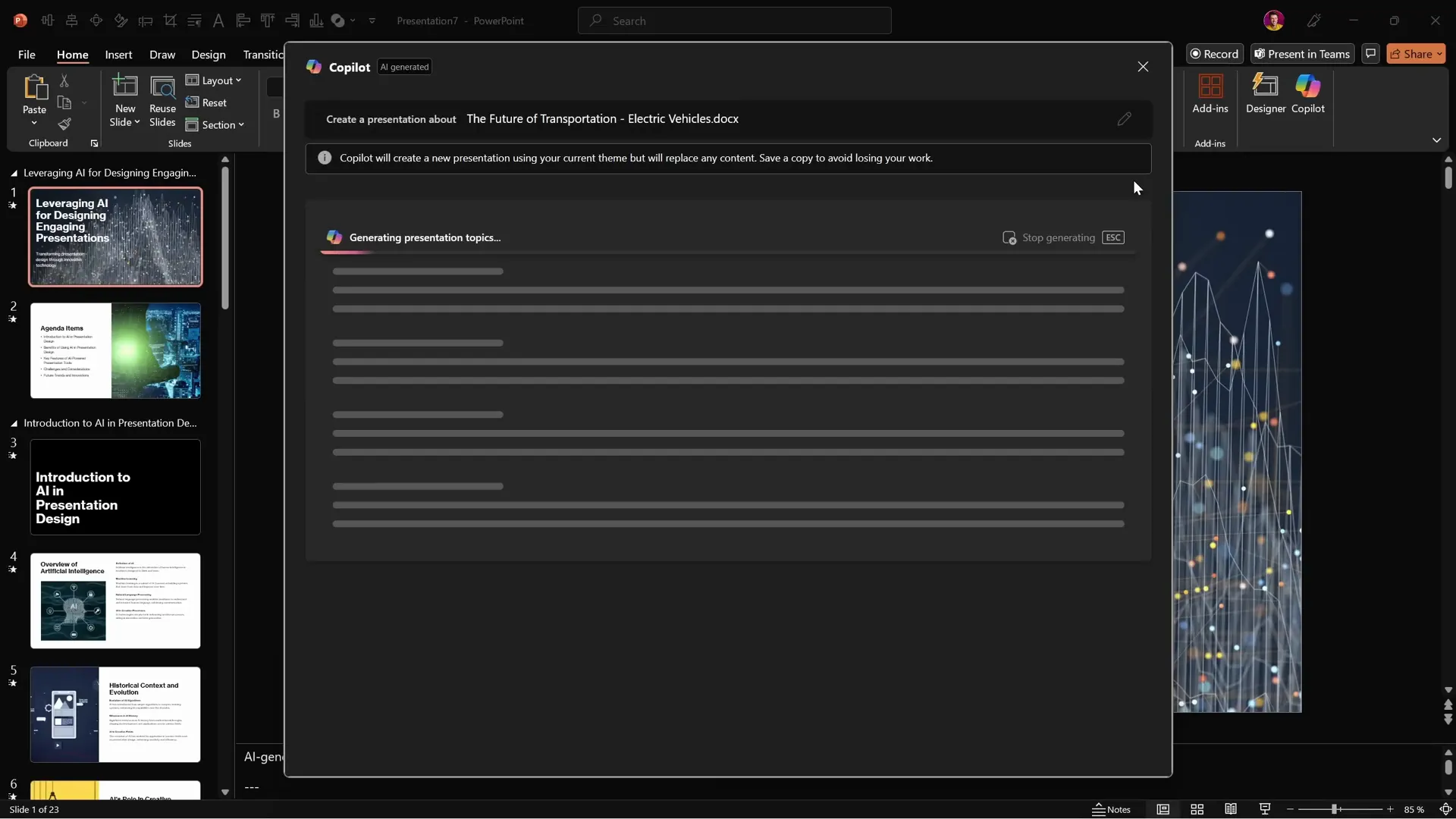 Selecting reference file for Copilot