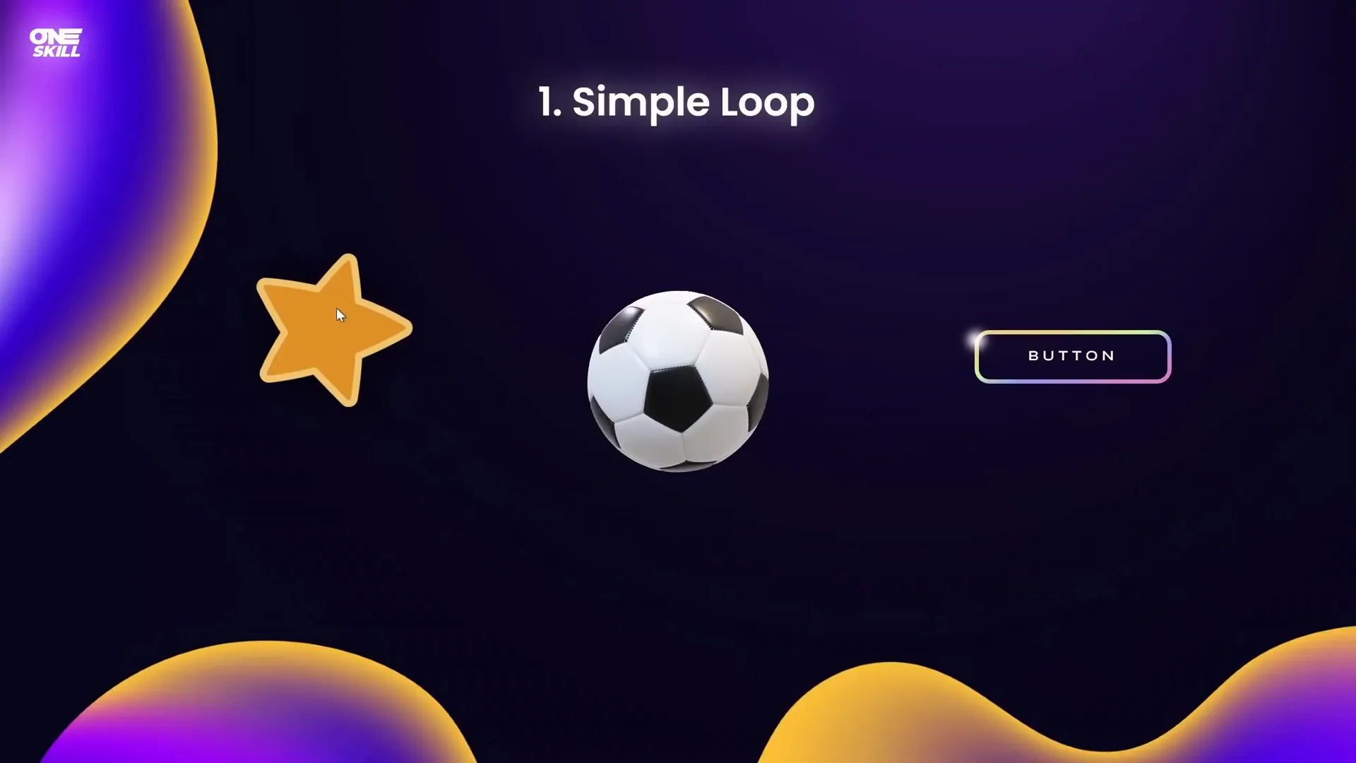Star spin animation stops on next click, soccer ball starts spinning