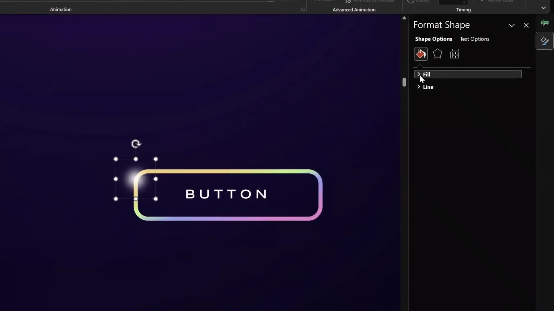 Creating a custom motion path for a highlight in PowerPoint