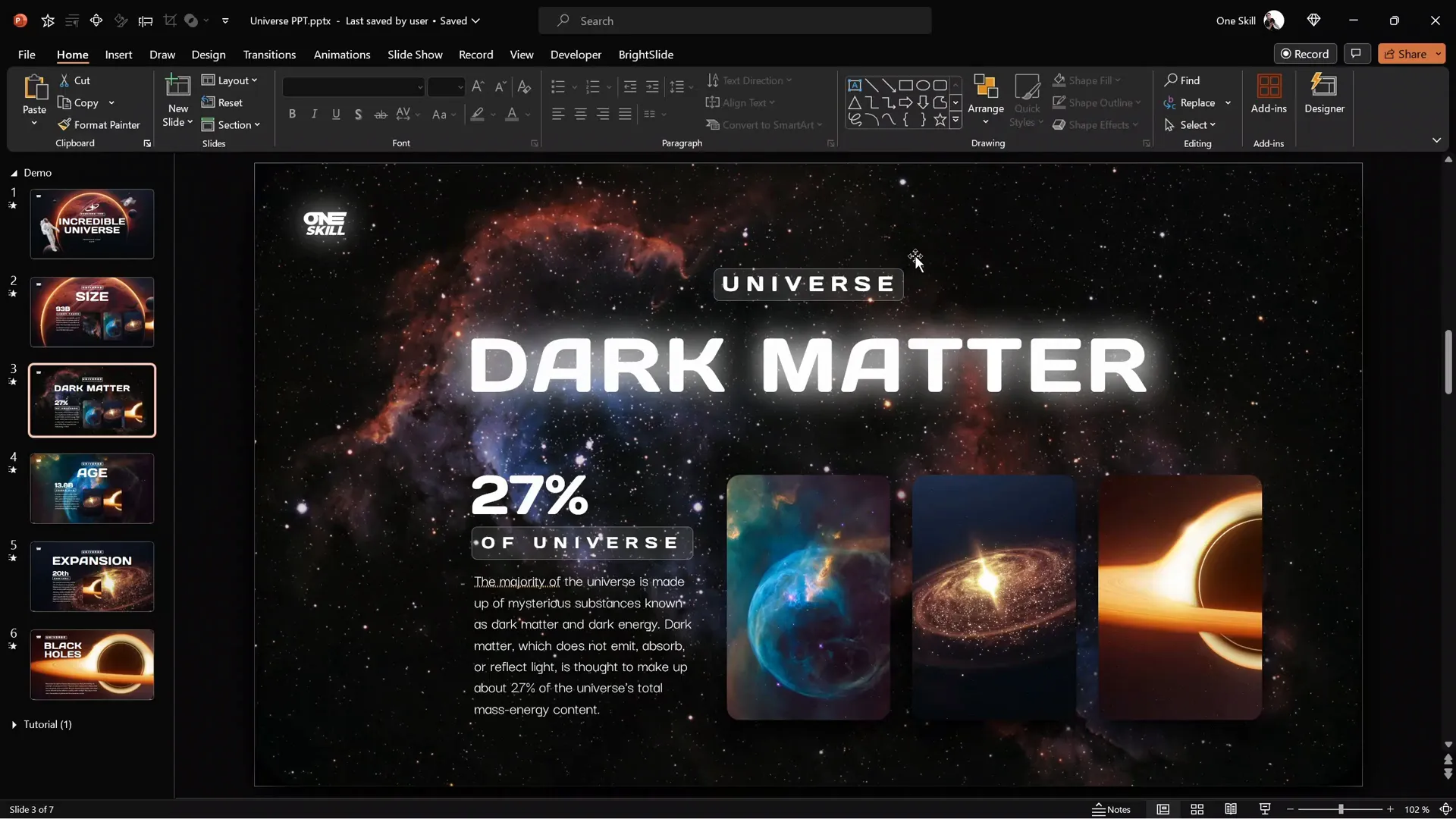 Small photo cards expanding to full-screen photos in PowerPoint animation slides