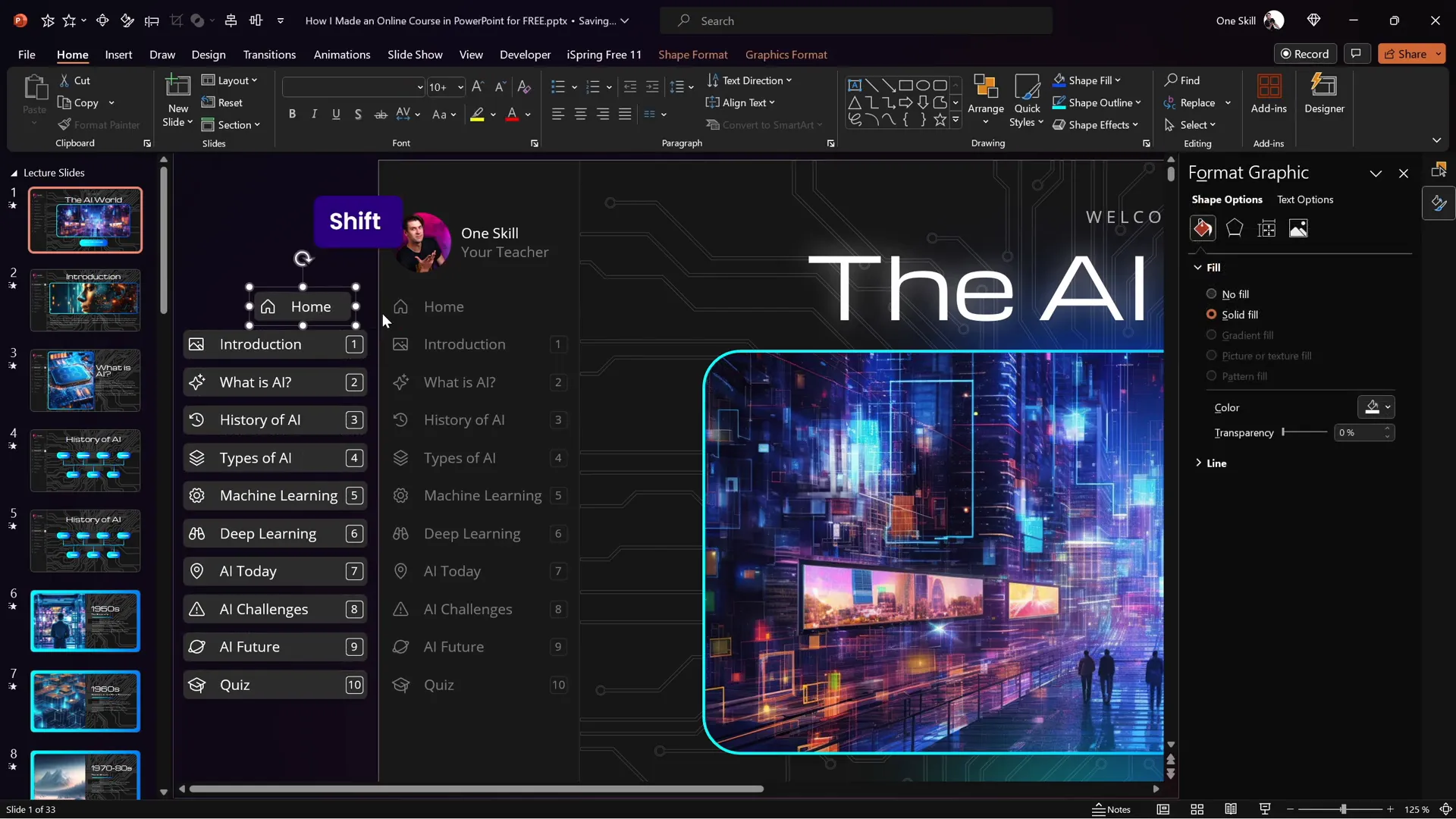 Duplicated sidebar with active state cards to highlight current section