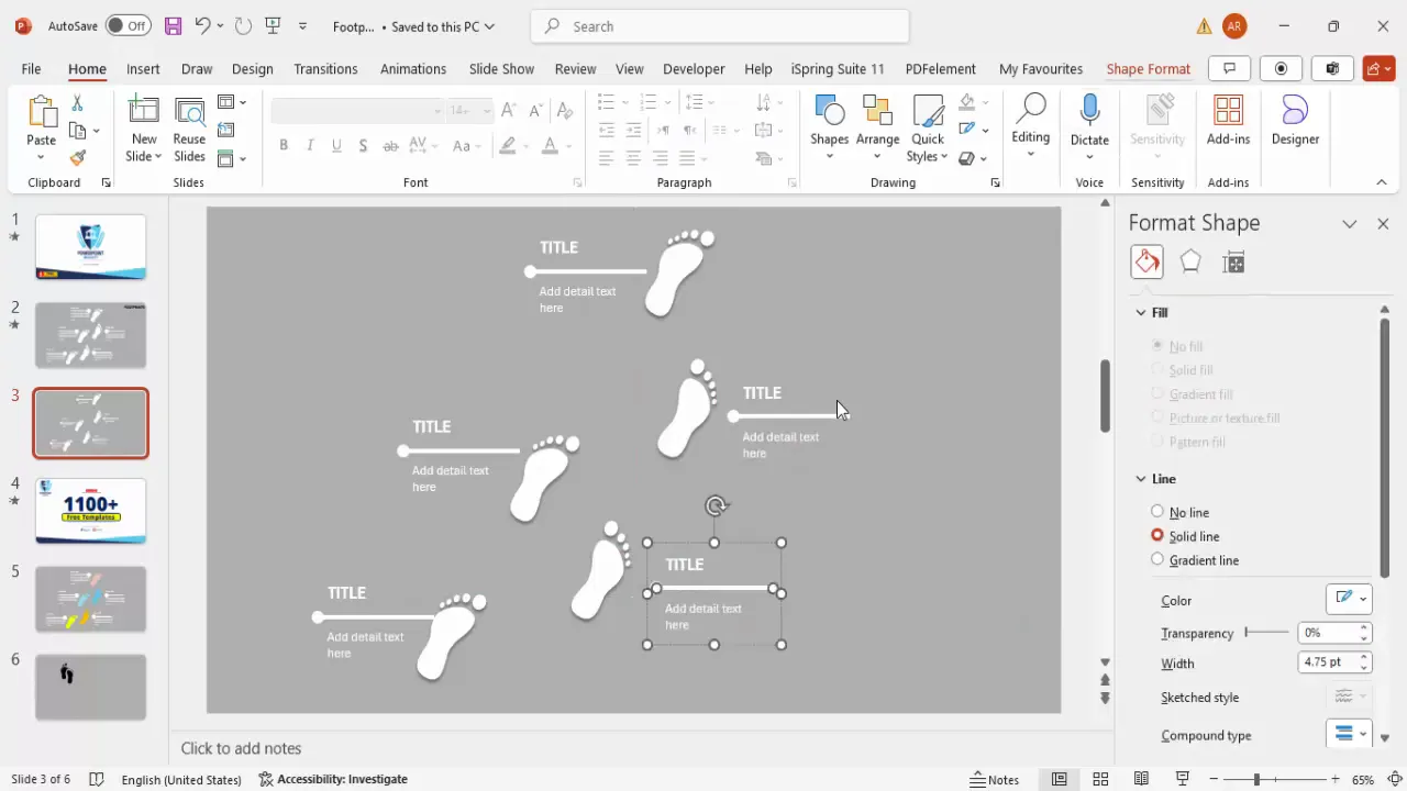 Grouping text and line elements and flipping horizontally for balance