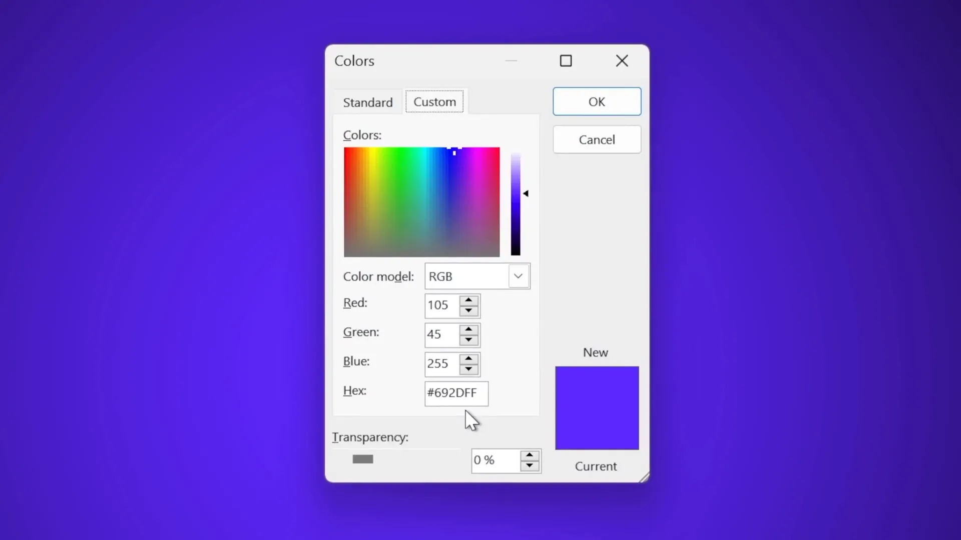 Setting gradient background with hex colors in PowerPoint