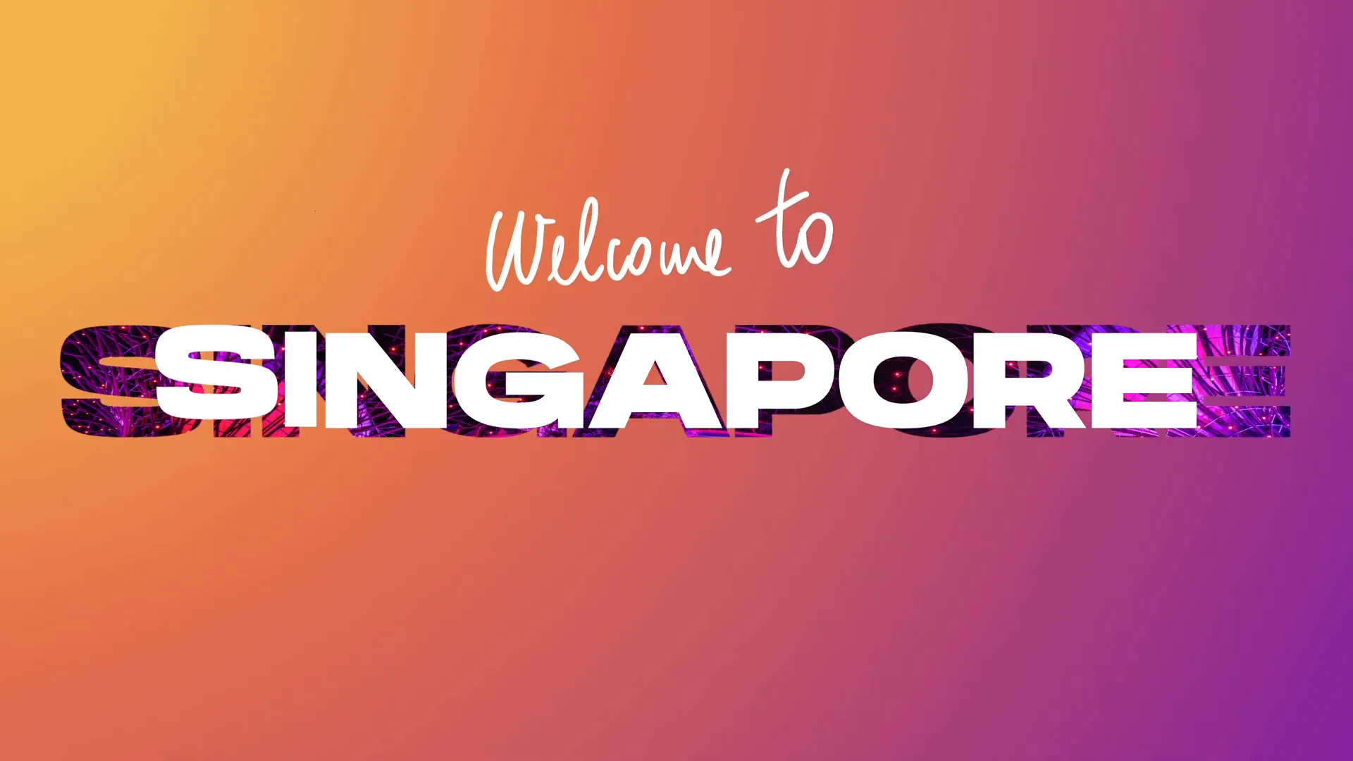 Final animated title slide showcasing video through cutout text