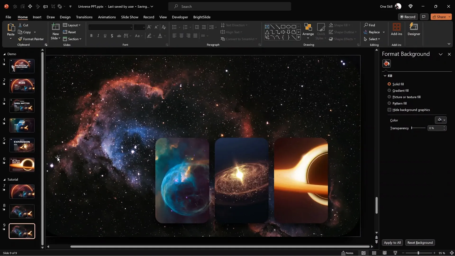Multiple photo cards transition with morph animation