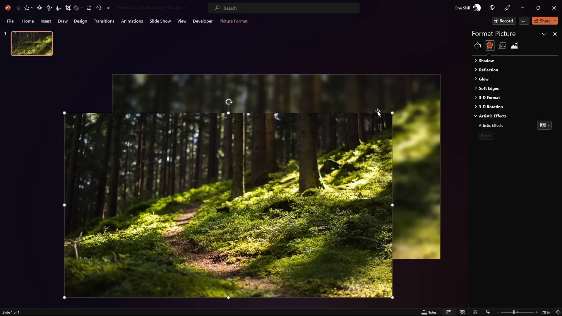 Applying blur effect to duplicate photo for glassmorphic background