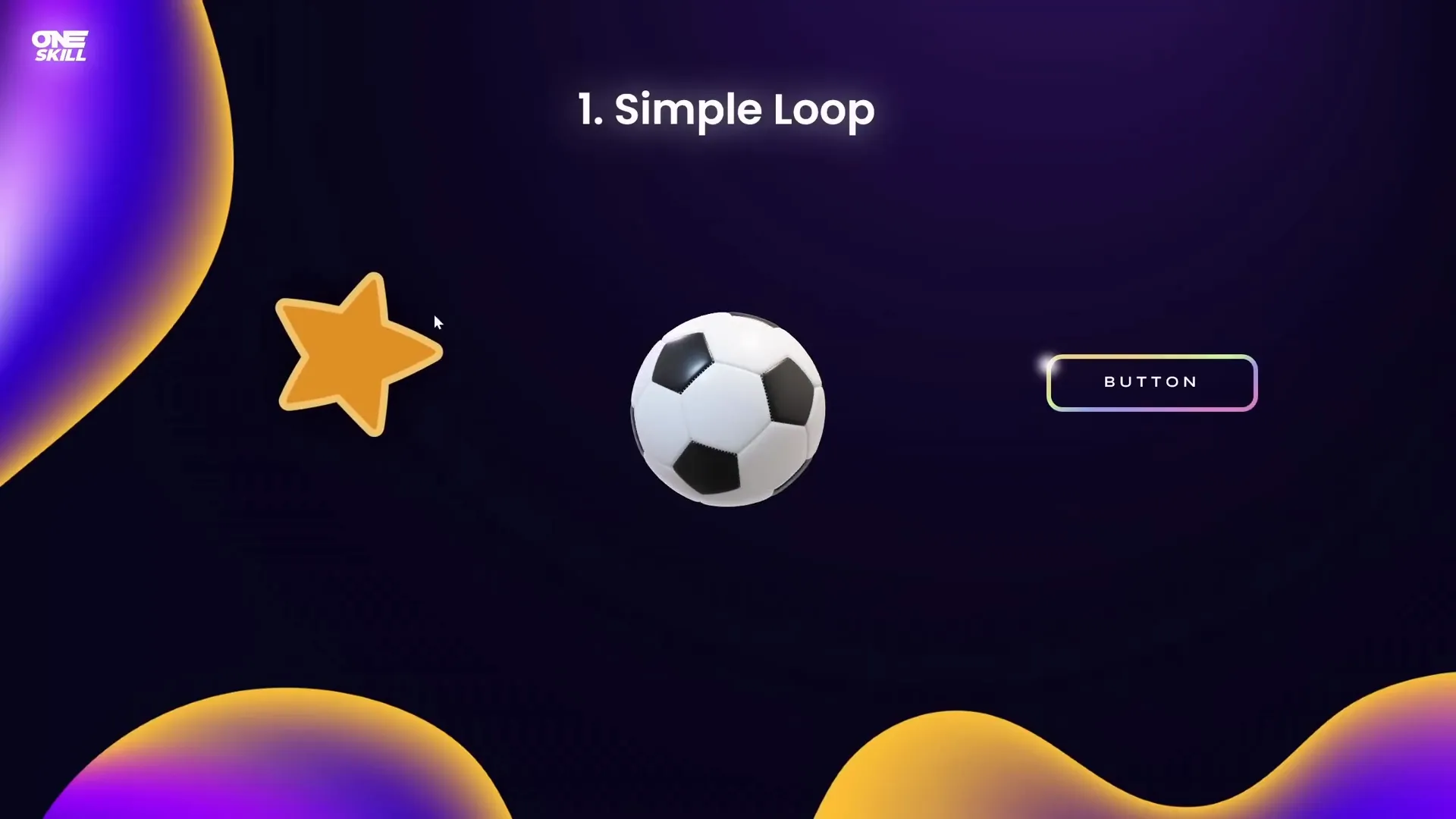 Star spinning stops when soccer ball animation starts