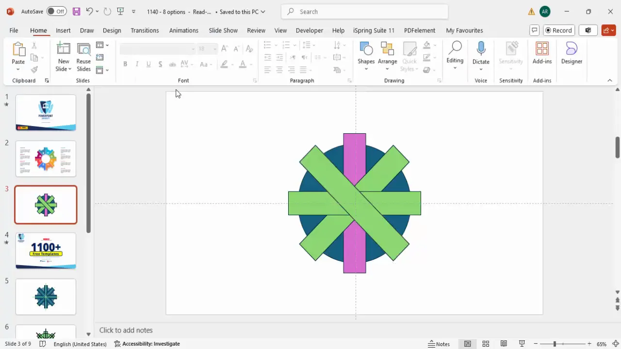 Base shapes of the infographic including hollow circle and rotated rectangles