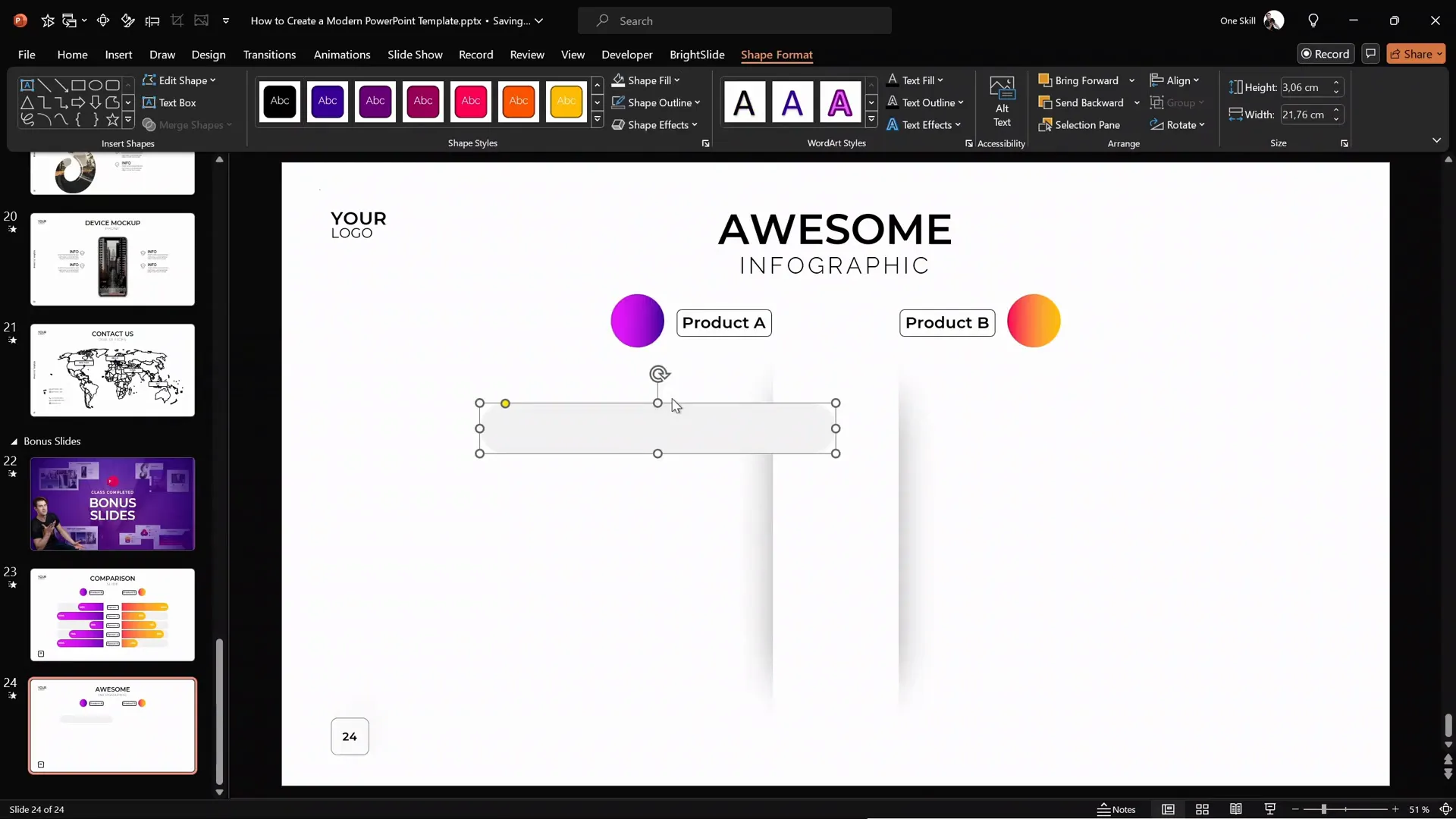 Subtle rounded rectangle background shapes added to slide
