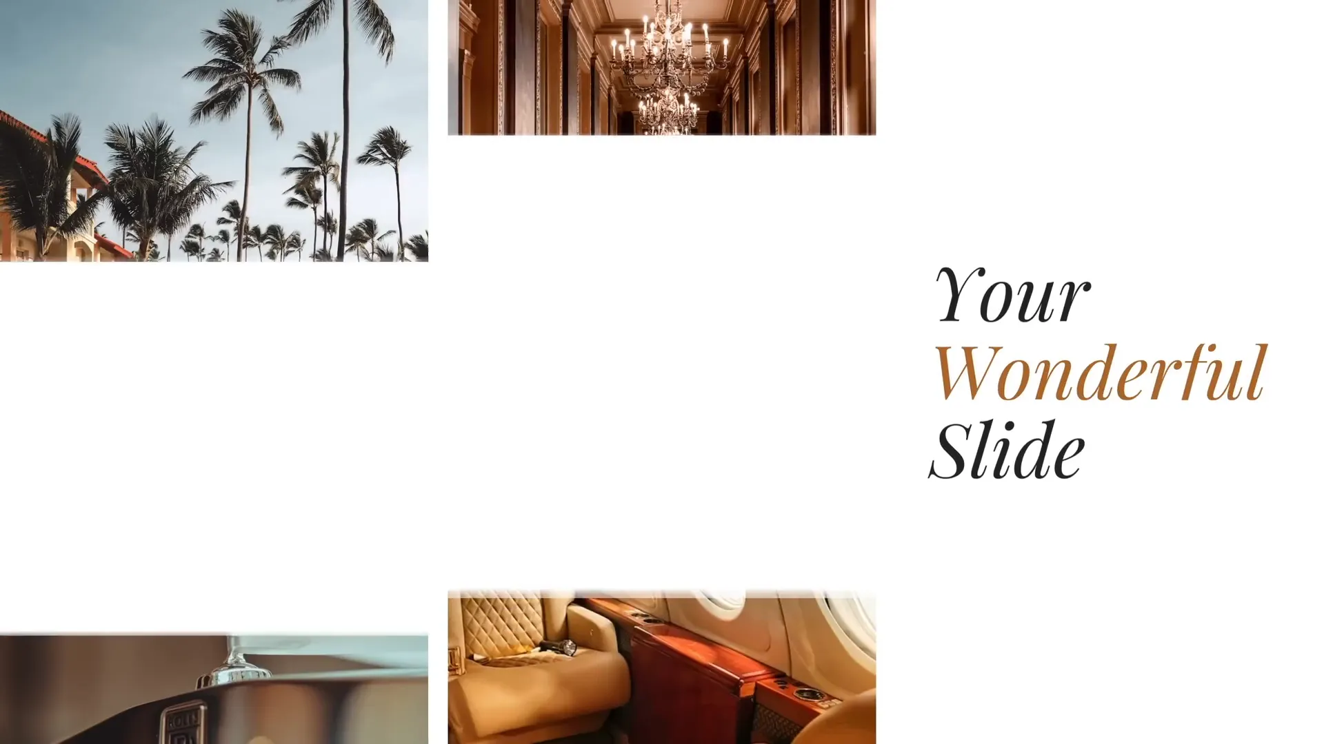 Final animation result showing photo crop and text reveal effects side by side