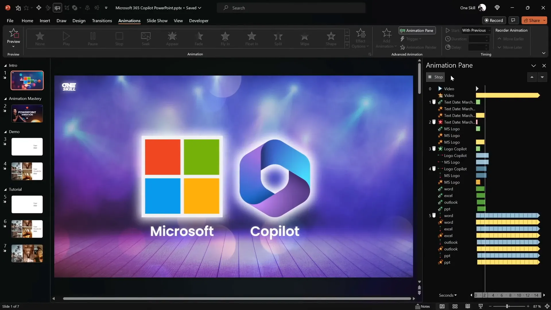 Microsoft 365 Copilot animation inspiration