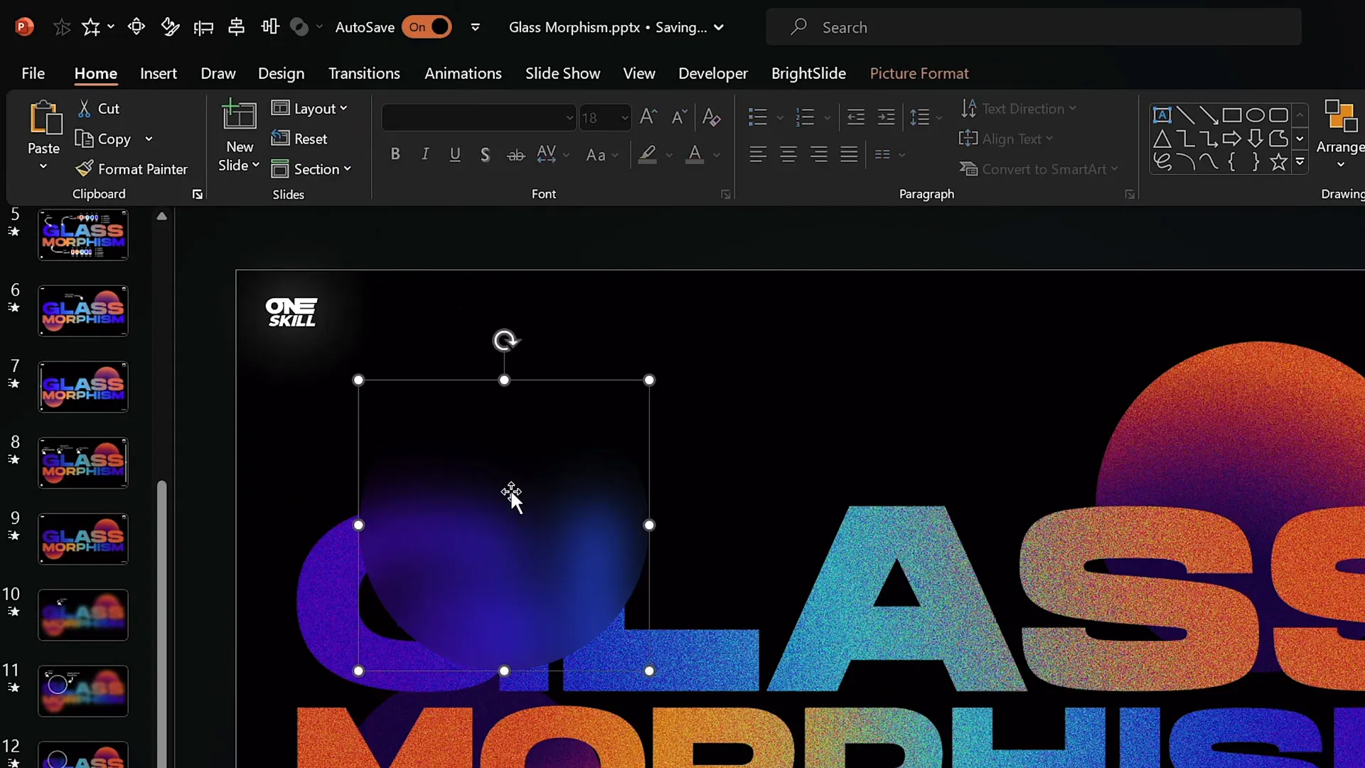 Using merge shapes intersect to crop blurred screenshot into a circle
