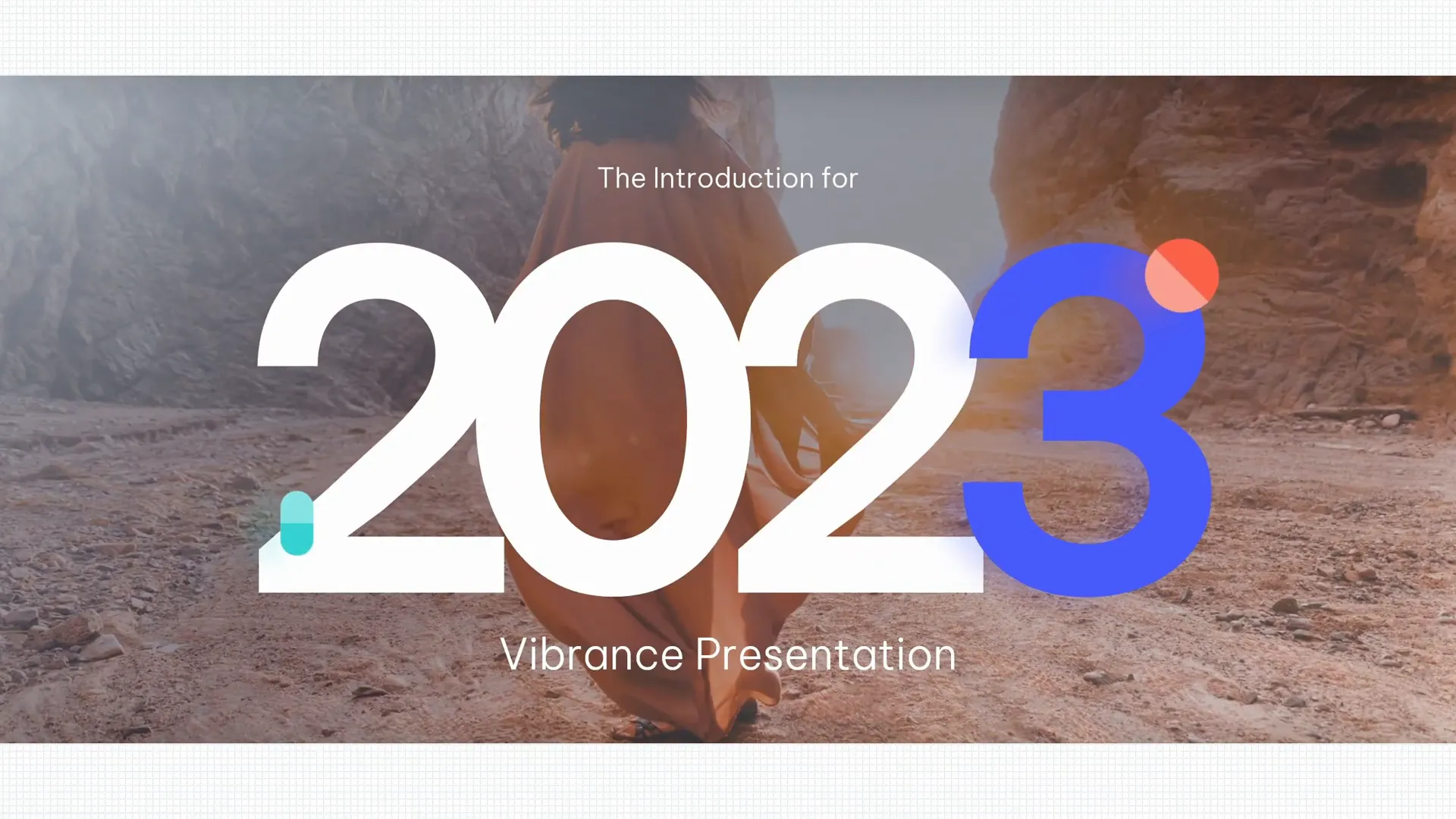 Vibrance PowerPoint template with image placeholders