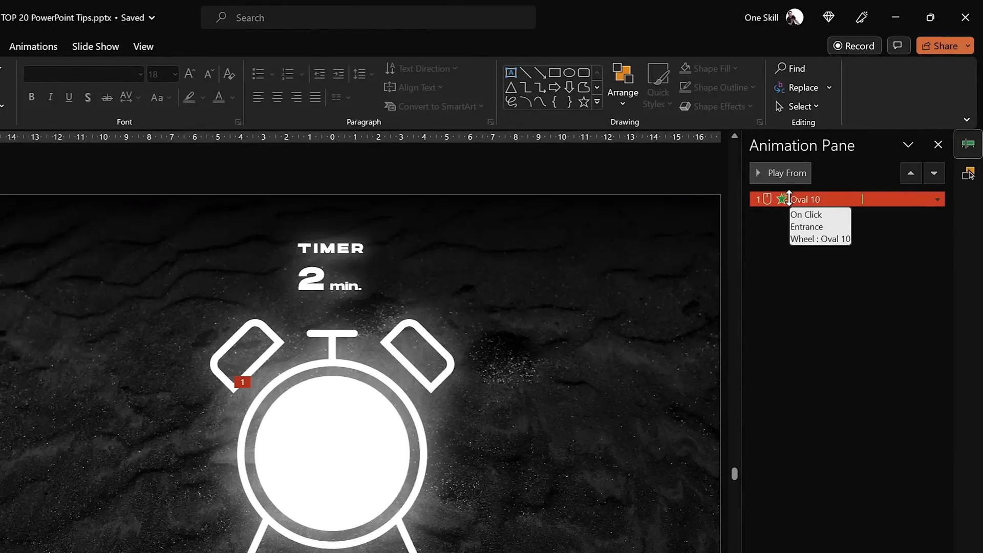 Setting long duration for animation beyond default limit