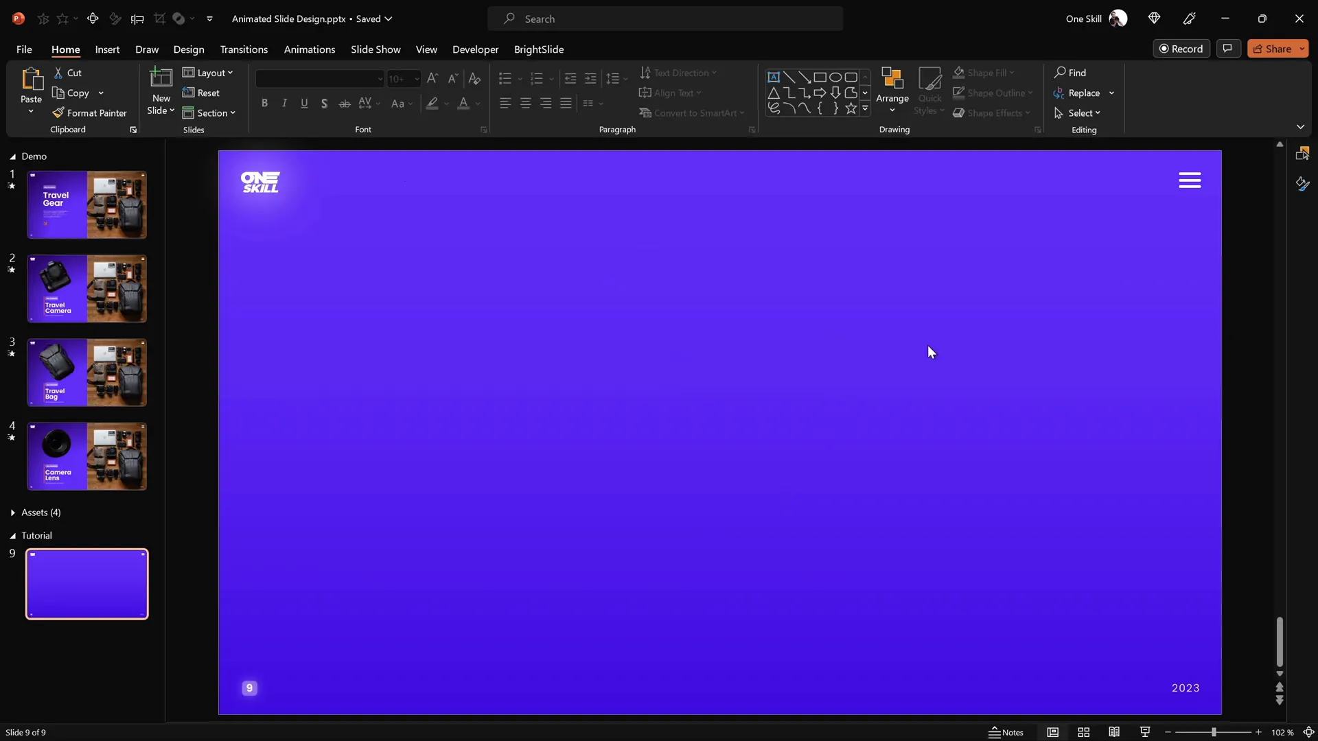 Applying a gradient background with two color stops