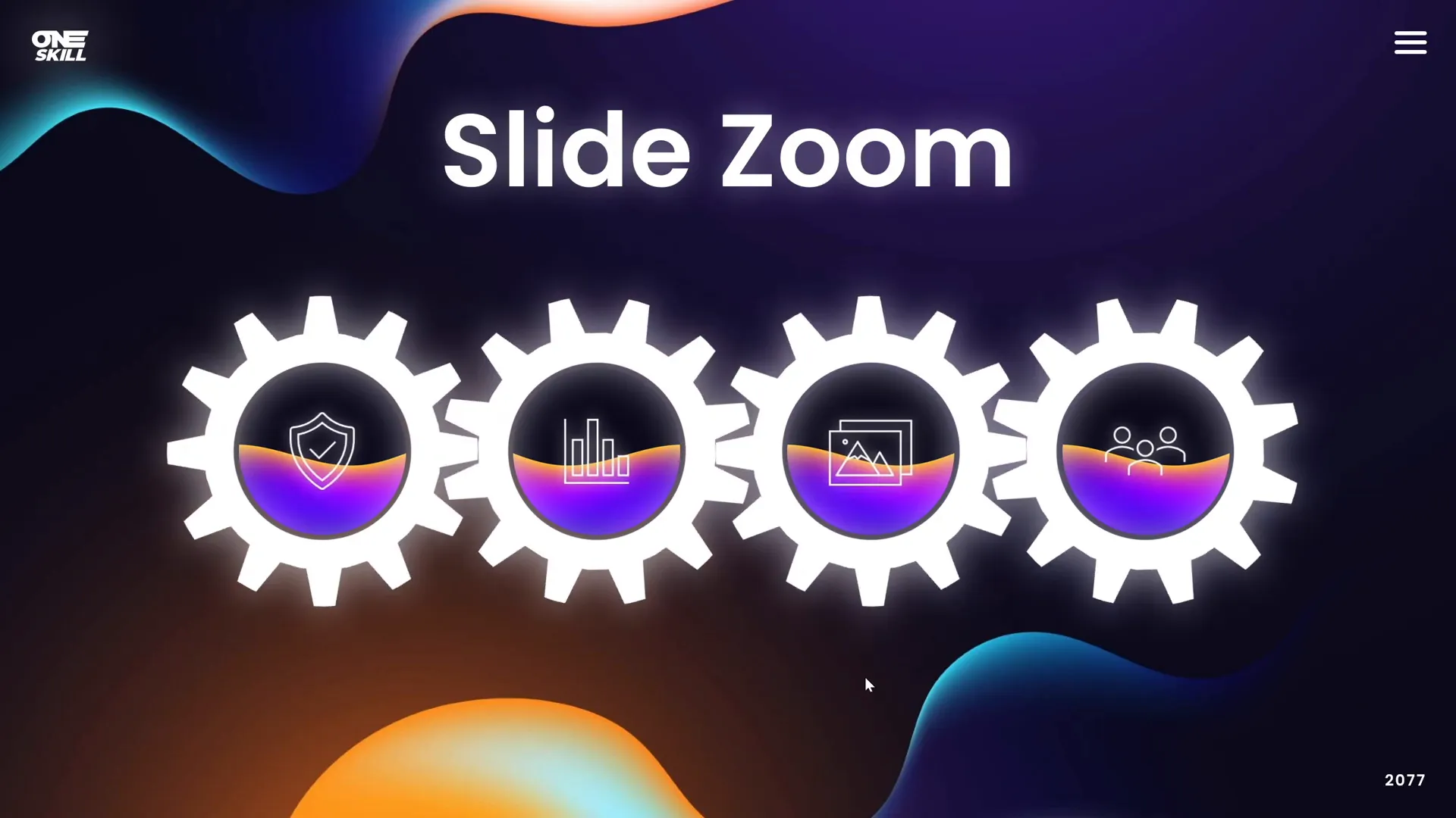 Non-linear navigation animation example in PowerPoint