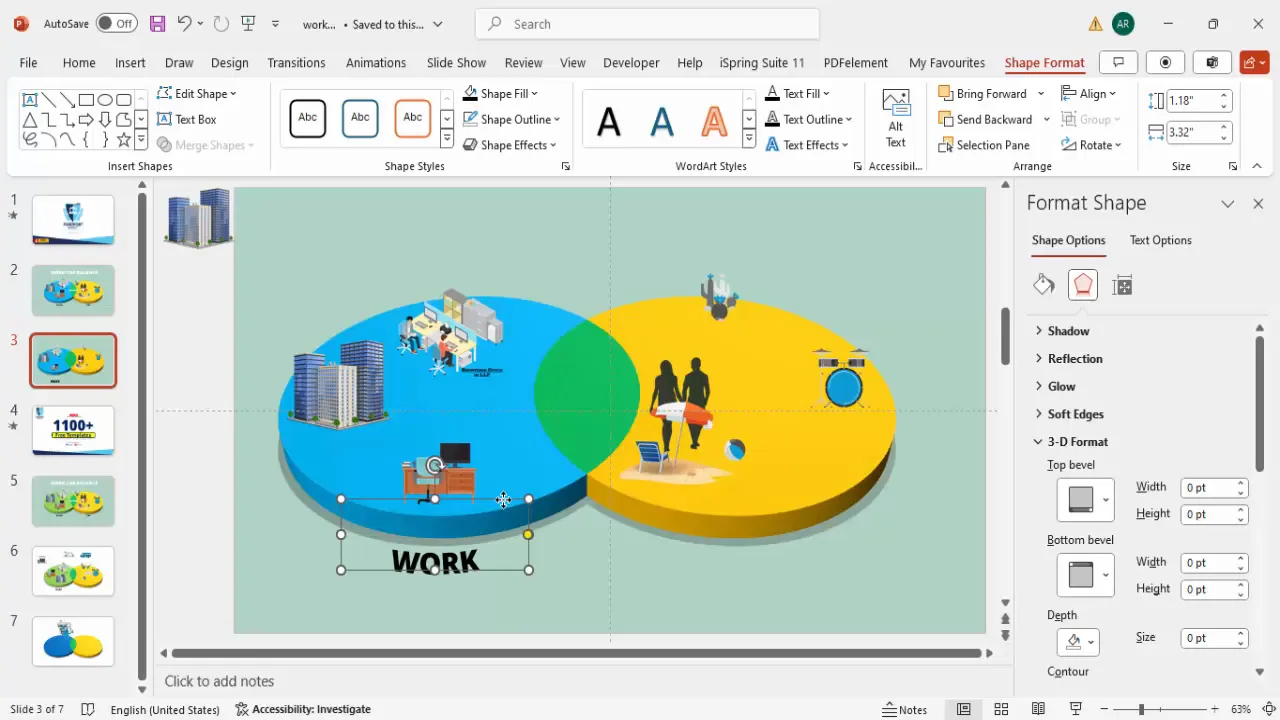 Text labels with arch down effect on the ovals