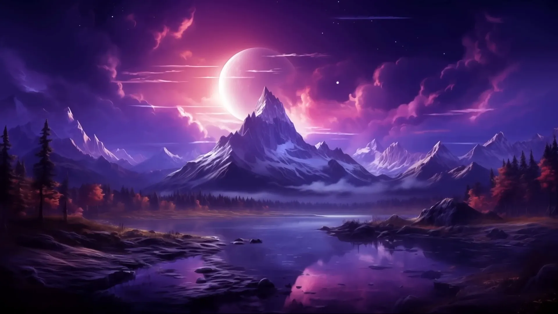 Horizon parallax effect showing layered images moving at different speeds