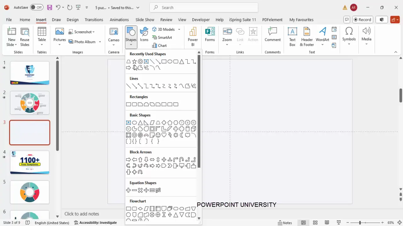 Setting up slide background and enabling guides in PowerPoint