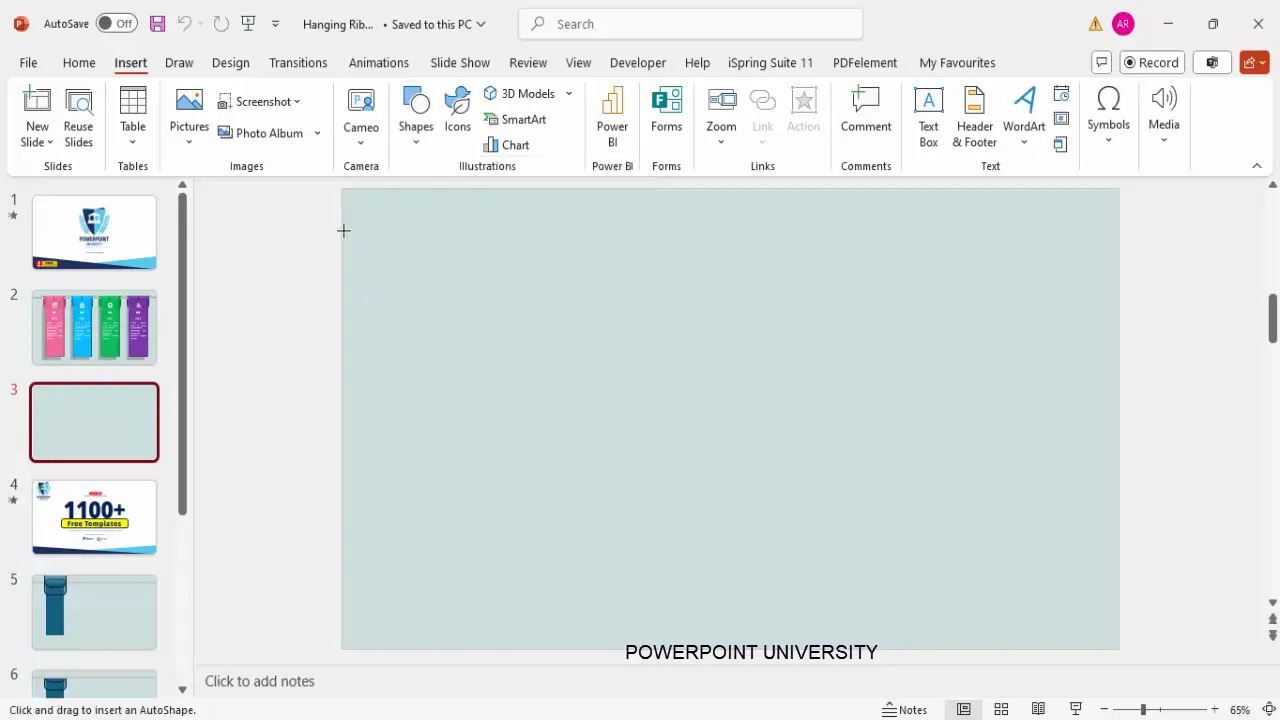 Setting slide background to light blue