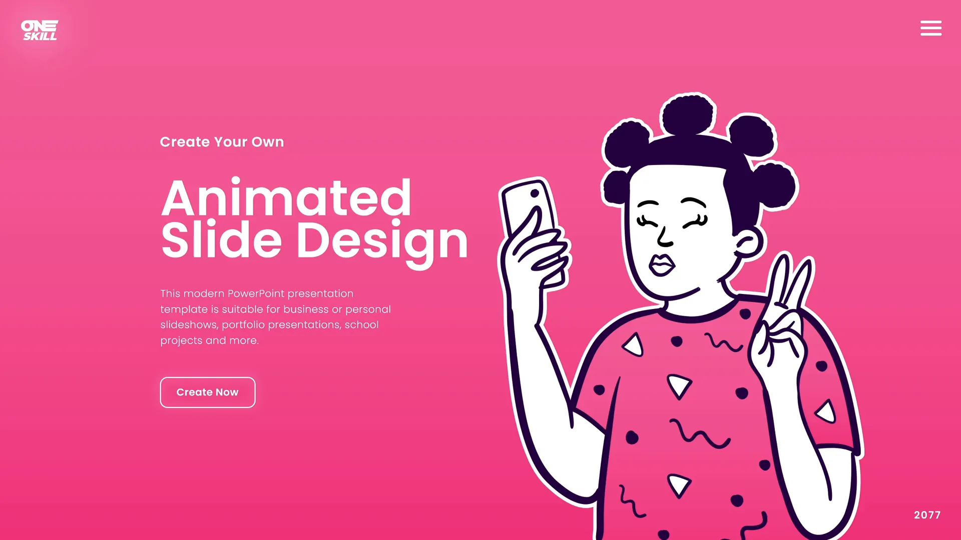 Examples of animated slide designs in PowerPoint