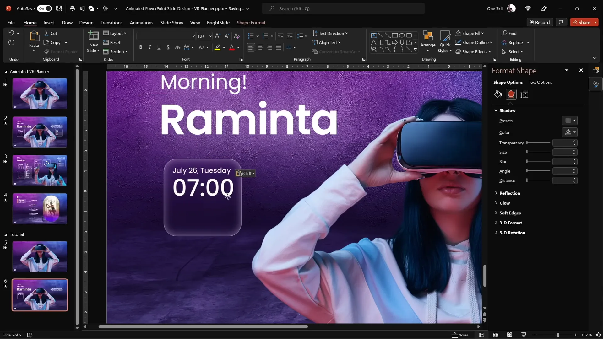 Frosty inside shadow effect applied to widget