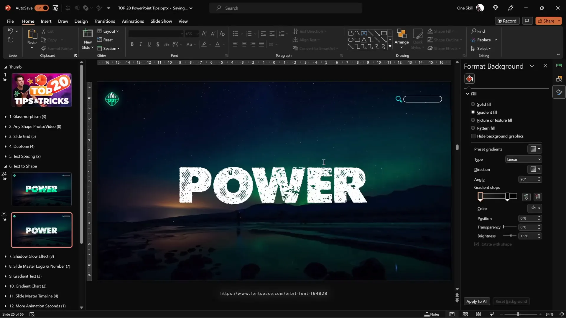 Vector text design by cutting text with shapes
