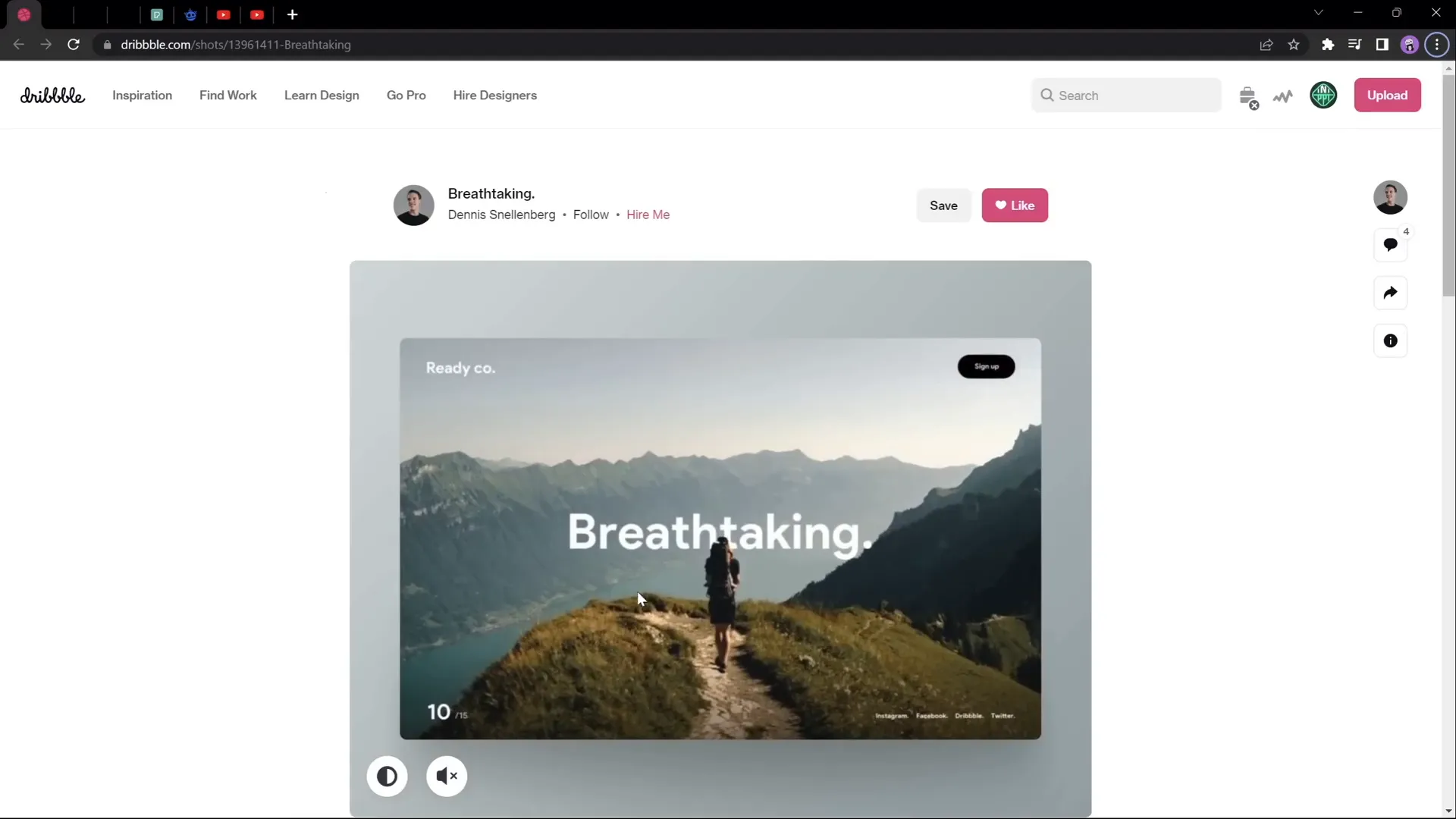 Example of breathtaking parallax animation in PowerPoint