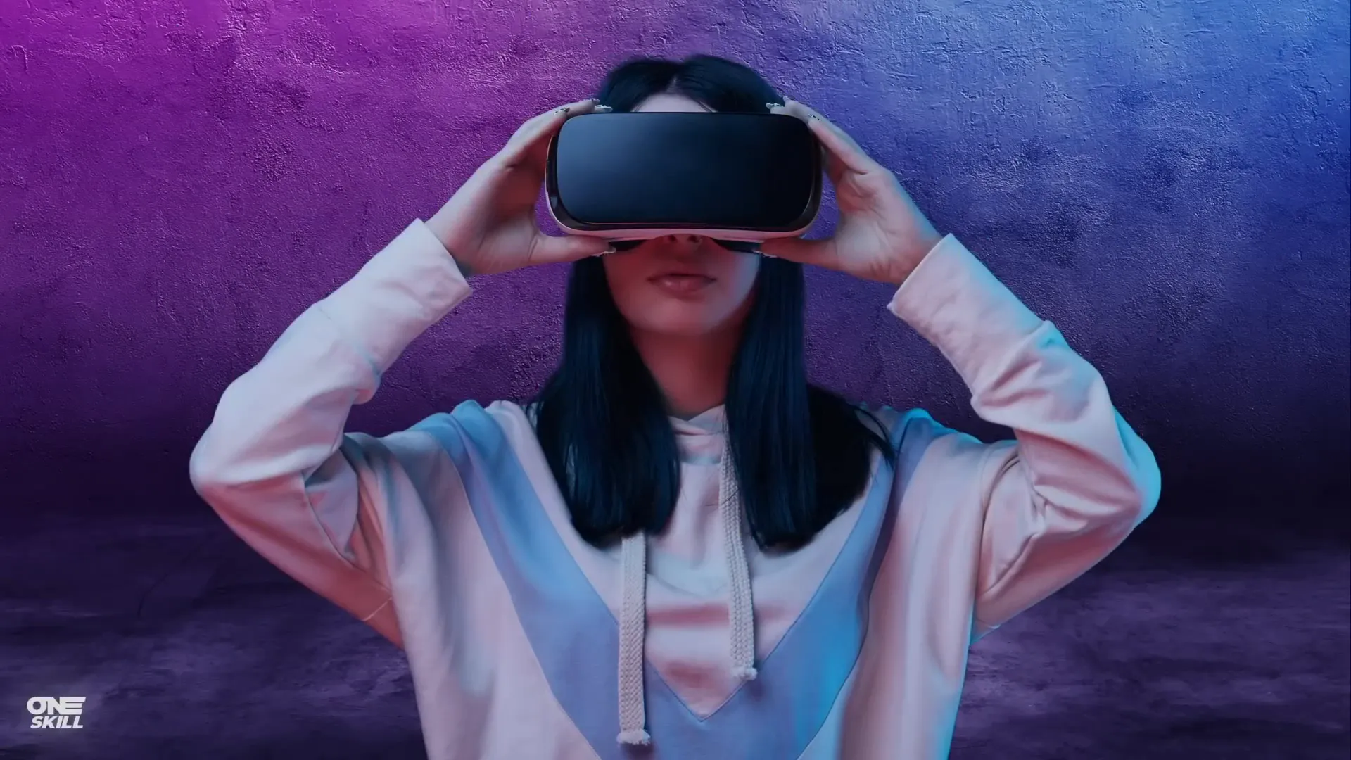 Pasted cutout photo of VR model in PowerPoint slide