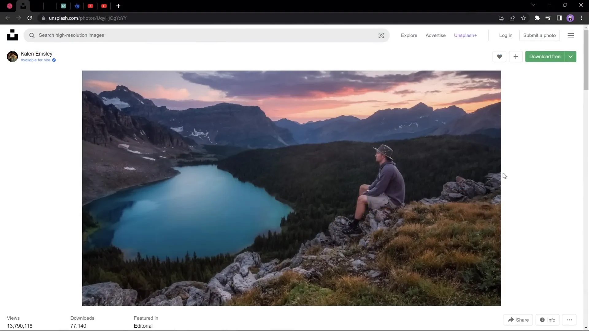 Example of an image with multiple layers for parallax animation