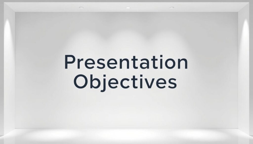 how to write an objective for a presentation