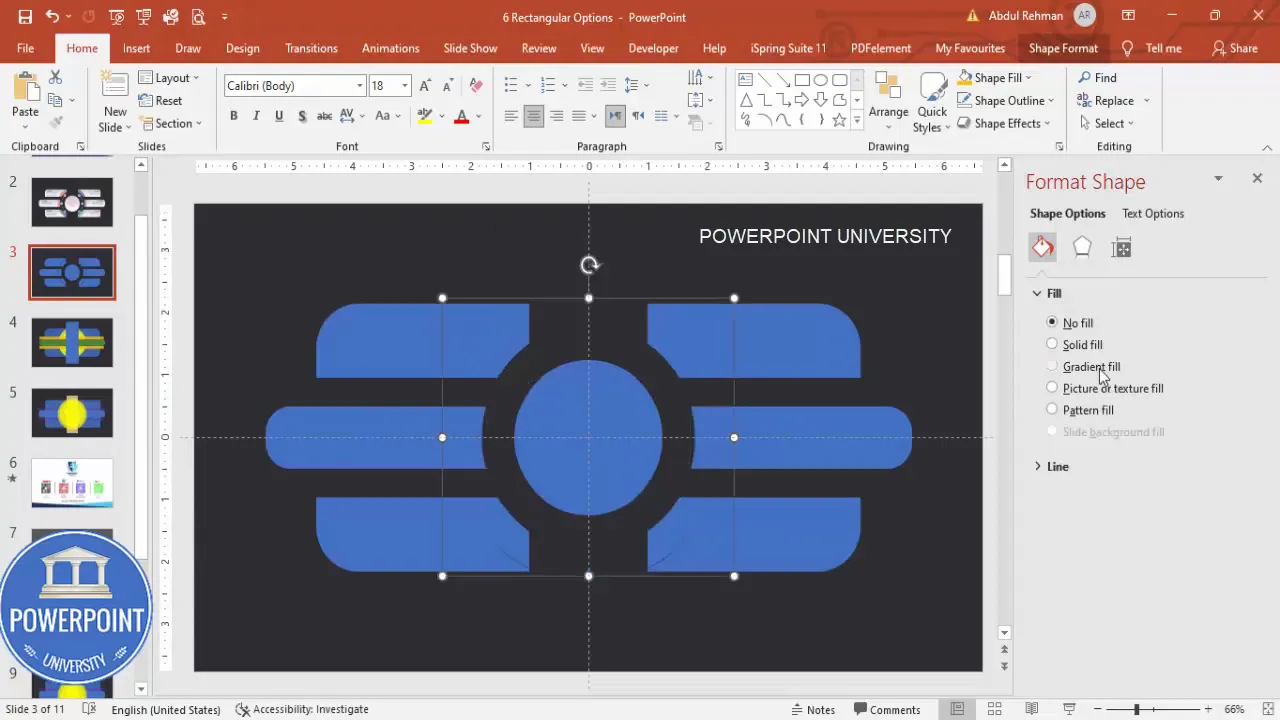 Grouped and unioned shapes forming the final option cards